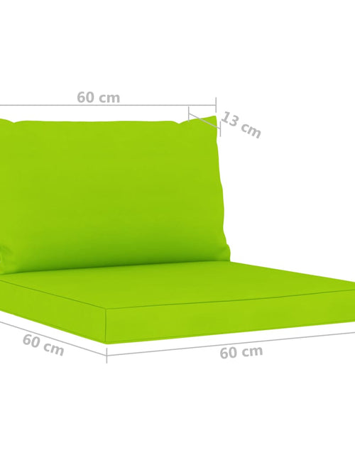 Загрузите изображение в средство просмотра галереи, Perne pentru canapea din paleți, 2 buc., verde aprins, textil Lando - Lando
