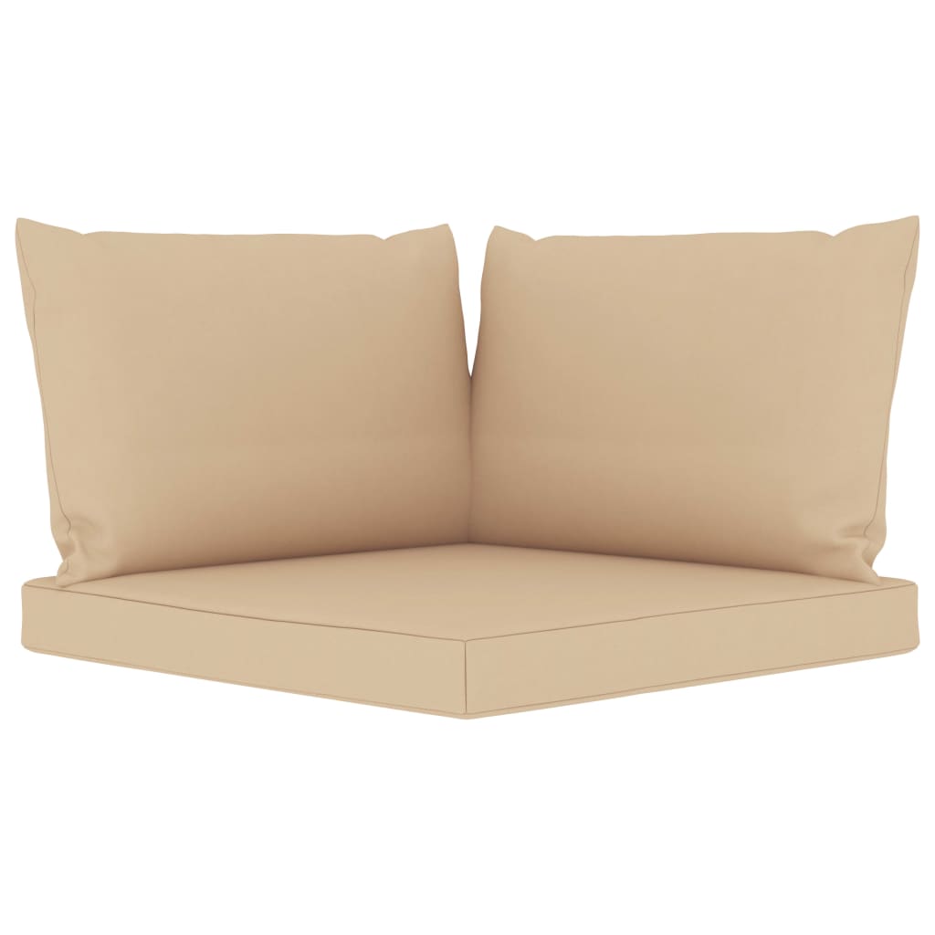 Lando-Perne de canapea din paleți, 3 buc., bej, material textil- lando.md