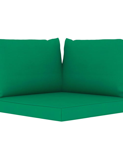 Загрузите изображение в средство просмотра галереи, Perne pentru canapea din paleți, 3 buc., verde, textil Lando - Lando
