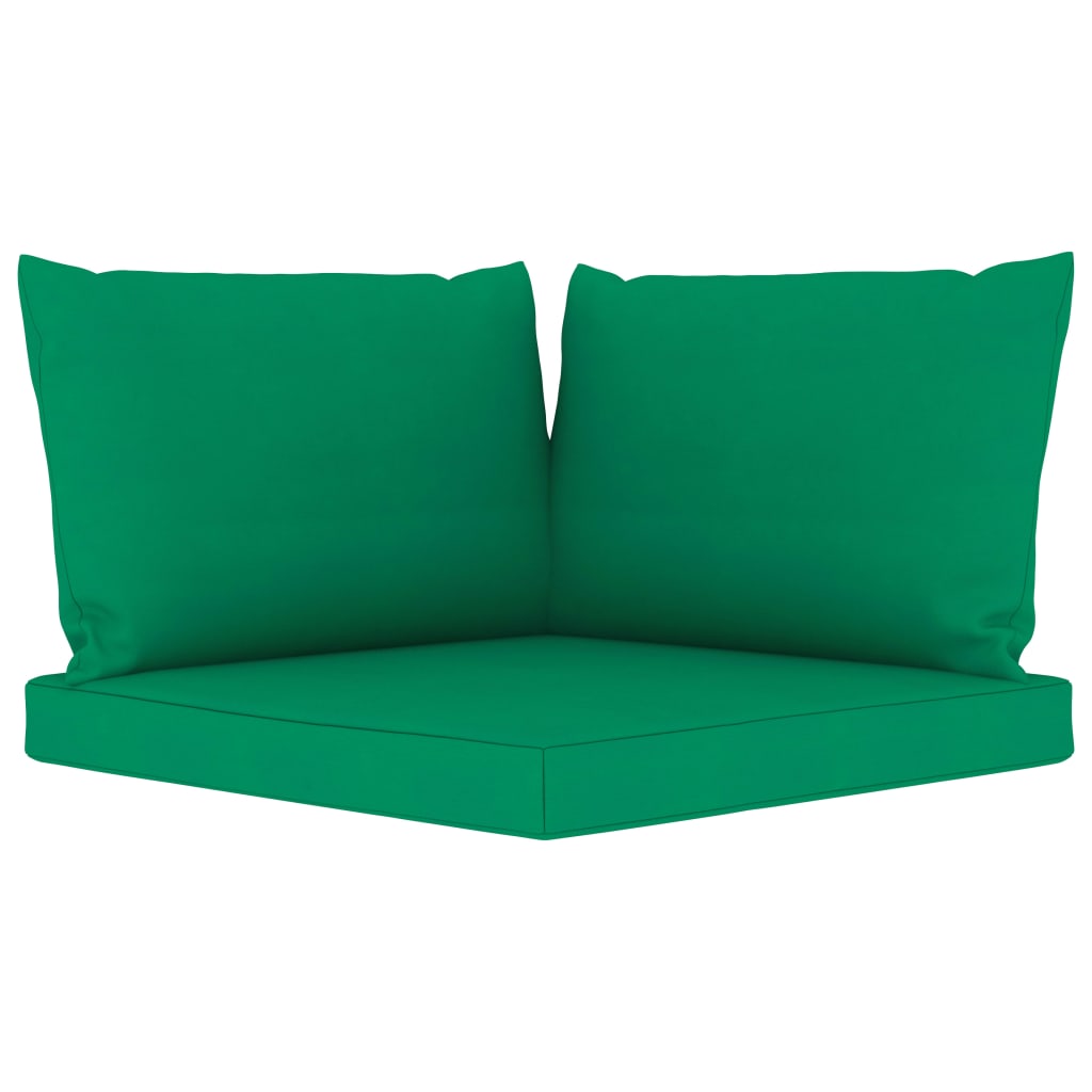 Perne pentru canapea din paleți, 3 buc., verde, textil Lando - Lando