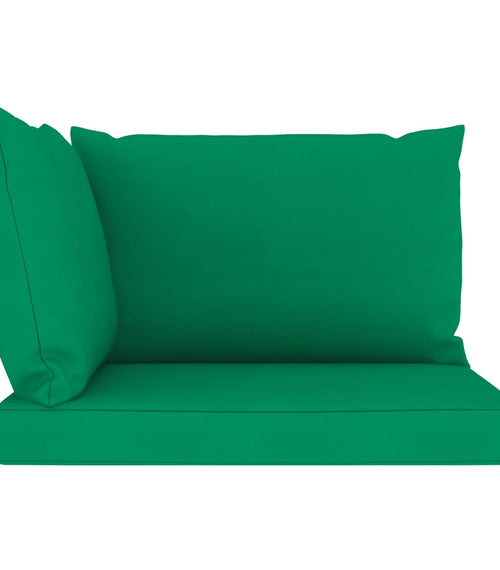 Încărcați imaginea în vizualizatorul Galerie, Lando-Perne pentru canapea din paleți, 3 buc., verde, textil- lando.md
