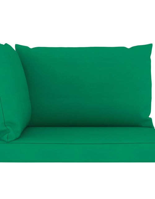 Încărcați imaginea în vizualizatorul Galerie, Perne pentru canapea din paleți, 3 buc., verde, textil Lando - Lando
