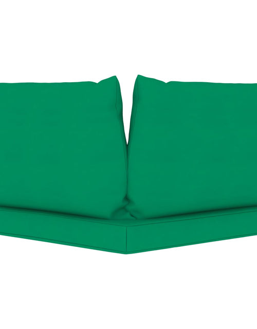 Încărcați imaginea în vizualizatorul Galerie, Perne pentru canapea din paleți, 3 buc., verde, textil Lando - Lando
