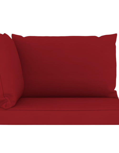 Încărcați imaginea în vizualizatorul Galerie, Perne pentru canapea din paleți, 3 buc., roșu vin, textil Lando - Lando
