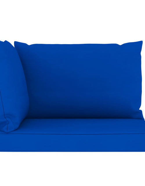 Загрузите изображение в средство просмотра галереи, Perne pentru canapea din paleți, 3 buc., albastru, textil Lando - Lando

