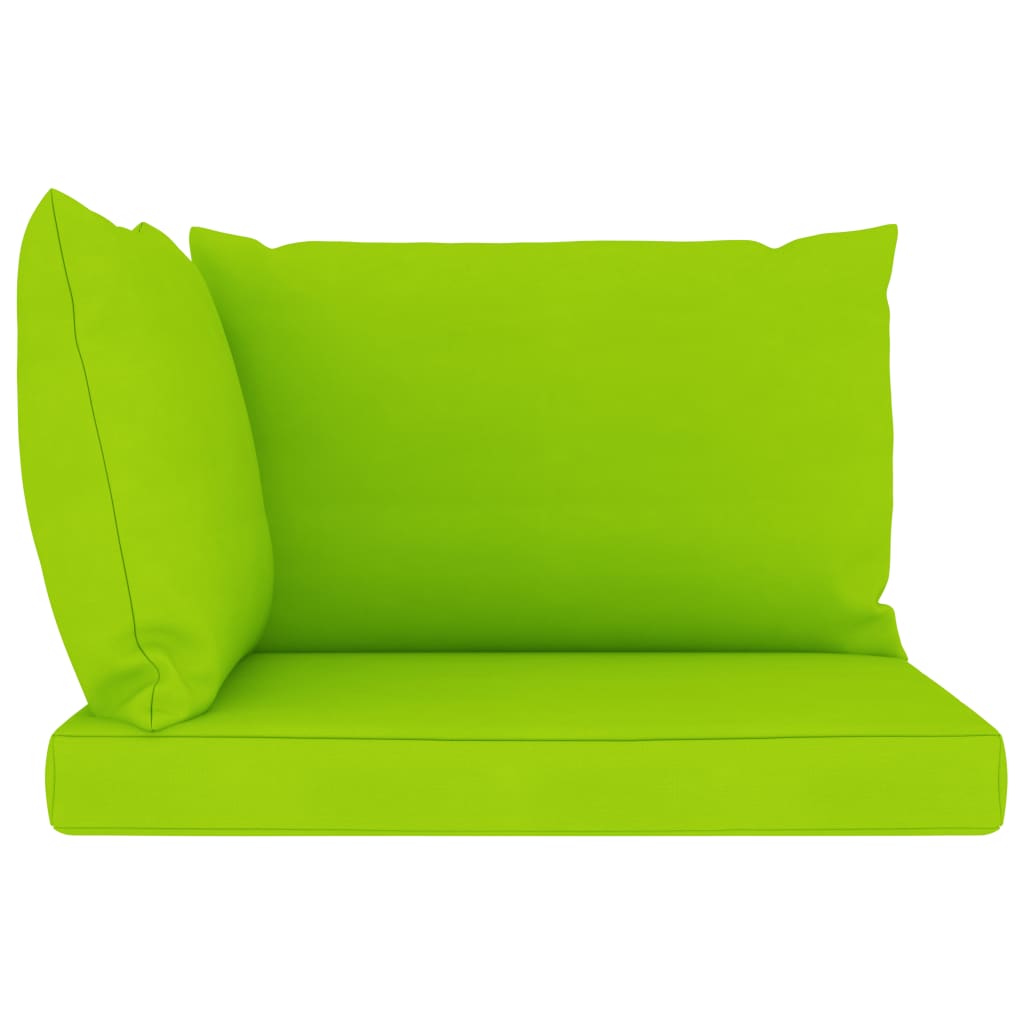 Perne pentru canapea din paleți, 3 buc., verde aprins, textil Lando - Lando