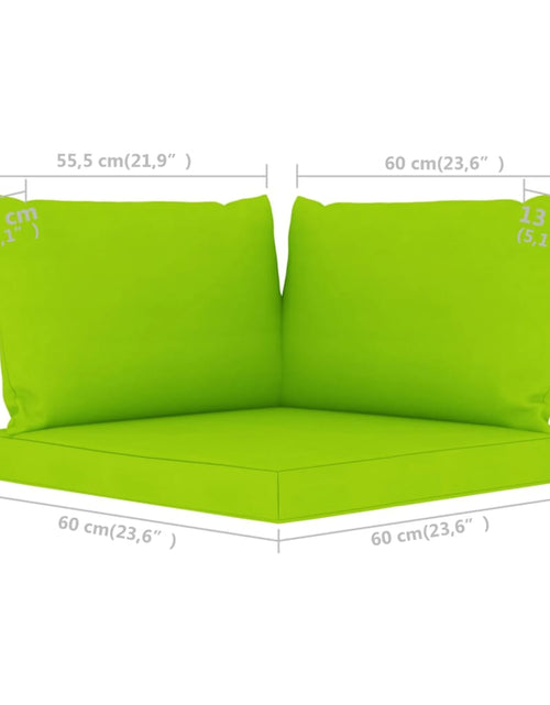 Încărcați imaginea în vizualizatorul Galerie, Perne pentru canapea din paleți, 3 buc., verde aprins, textil Lando - Lando
