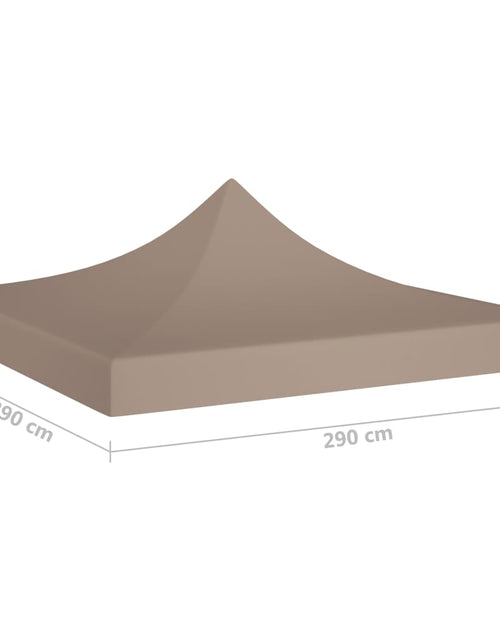 Загрузите изображение в средство просмотра галереи, Acoperiș pentru cort de petrecere, gri taupe, 3x3 m, 270 g/m² Lando - Lando
