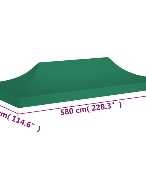 Încărcați imaginea în vizualizatorul Galerie, Acoperiș pentru cort de petrecere, verde, 6 x 3 m, 270 g/m² Lando - Lando
