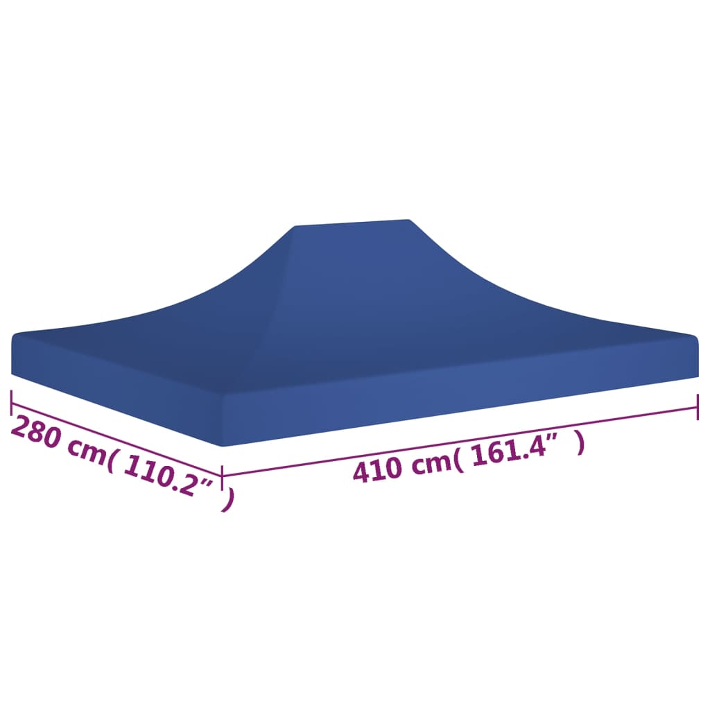 LandoAcoperiș pentru cort de petrecere, albastru, 4 x 3 m, 270 g/m²- mobila
