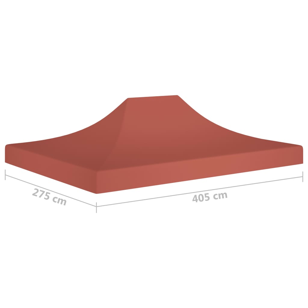 Acoperiș pentru cort de petrecere, cărămiziu, 4 x 3 m, 270 g/m² Lando - Lando