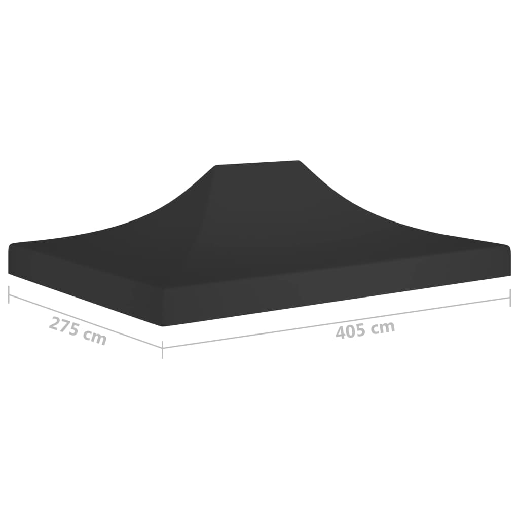 Acoperiș pentru cort de petrecere, negru, 4 x 3 m, 270 g/m² Lando - Lando