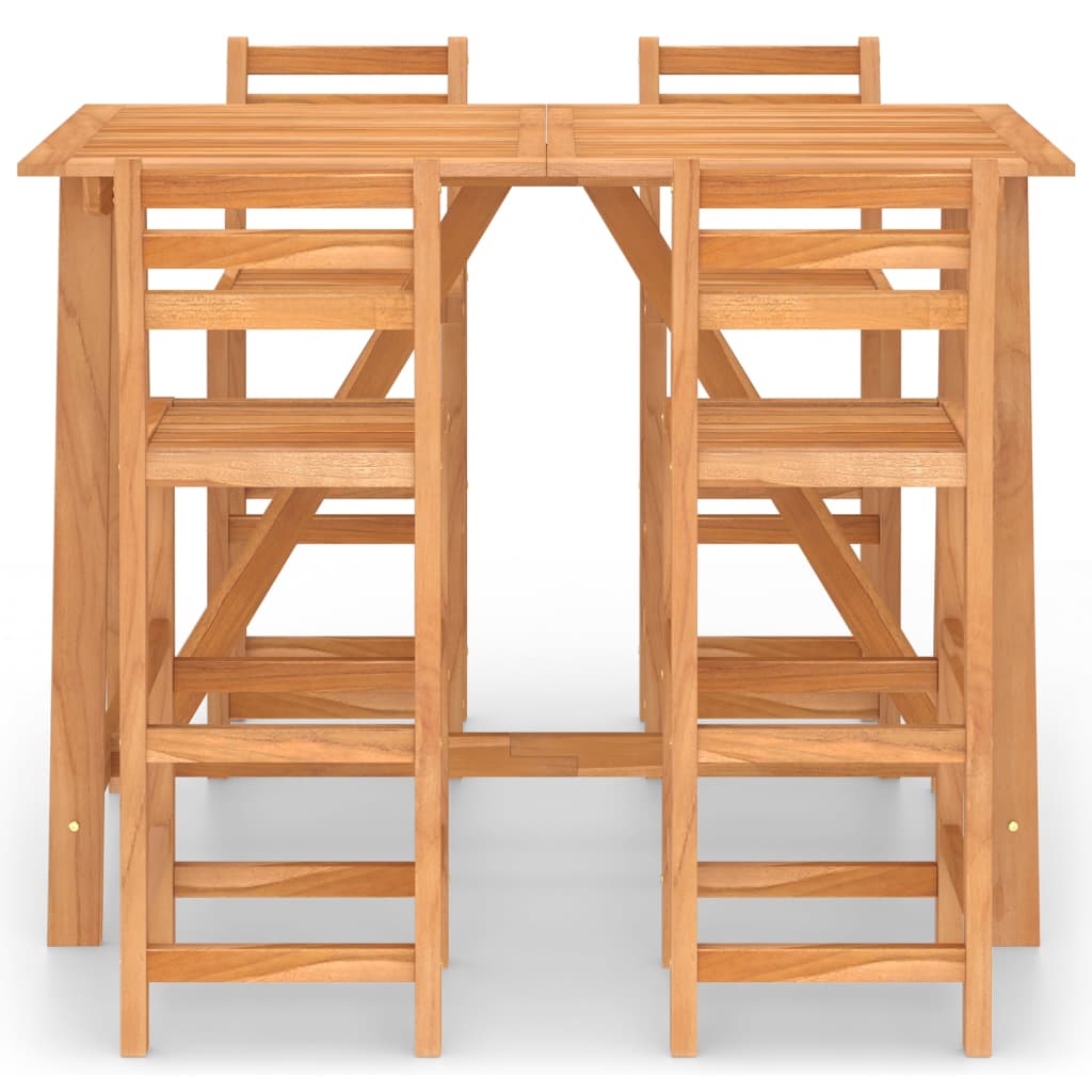 Set mobilier bar de exterior, 5 piese, lemn masiv de acacia - Lando