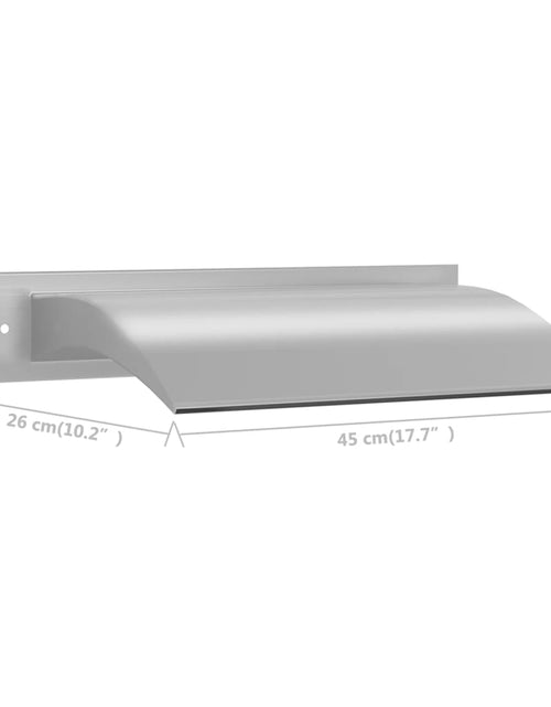 Загрузите изображение в средство просмотра галереи, Fântână de piscină, argintiu, 45x9x26 cm, oțel inoxidabil Lando - Lando
