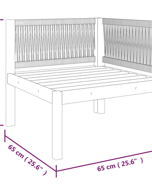 Încărcați imaginea în vizualizatorul Galerie, Canapea de colț de grădină cu perne, lemn masiv de acacia - Lando
