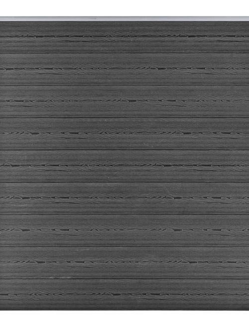 Încărcați imaginea în vizualizatorul Galerie, Panou de gard, negru, 175x186 cm, WPC Lando - Lando
