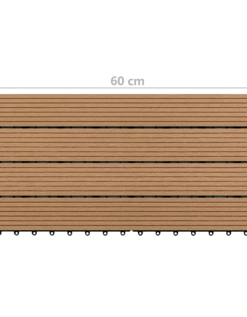 Încărcați imaginea în vizualizatorul Galerie, Plăci de pardoseală, 6 buc., maro, 60x30 cm, WPC, 1,08 m² Lando - Lando
