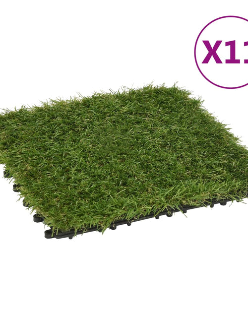 Încărcați imaginea în vizualizatorul Galerie, Plăci de iarbă artificială, 11 buc, verde, 30x30 cm Lando - Lando
