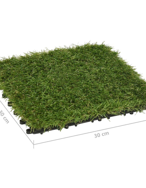 Încărcați imaginea în vizualizatorul Galerie, Plăci de iarbă artificială, 11 buc, verde, 30x30 cm Lando - Lando

