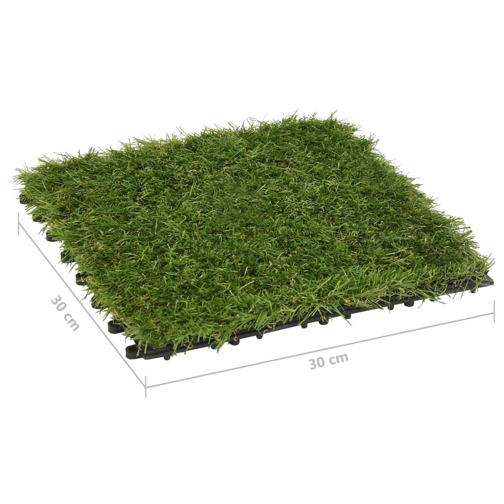Plăci de iarbă artificială, 11 buc, verde, 30x30 cm Lando - Lando