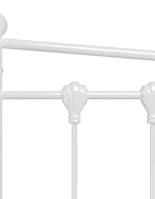 Загрузите изображение в средство просмотра галереи, Cadru pat canapea extensibilă, alb, 90x200 cm, metal - Lando
