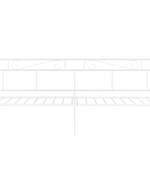 Încărcați imaginea în vizualizatorul Galerie, Cadru pat canapea, alb, 90x200 cm, metal - Lando
