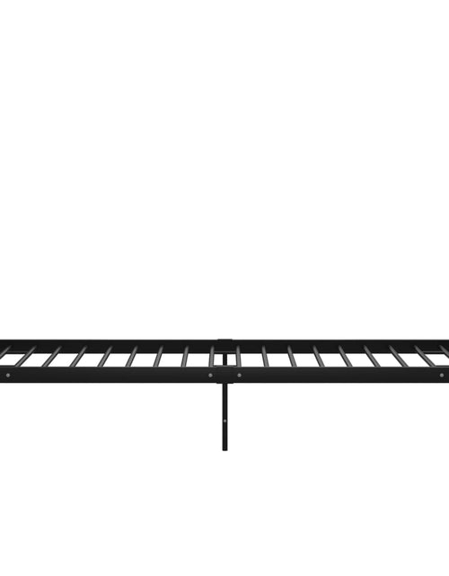 Încărcați imaginea în vizualizatorul Galerie, Cadru de pat, negru, 100x200 cm, metal - Lando
