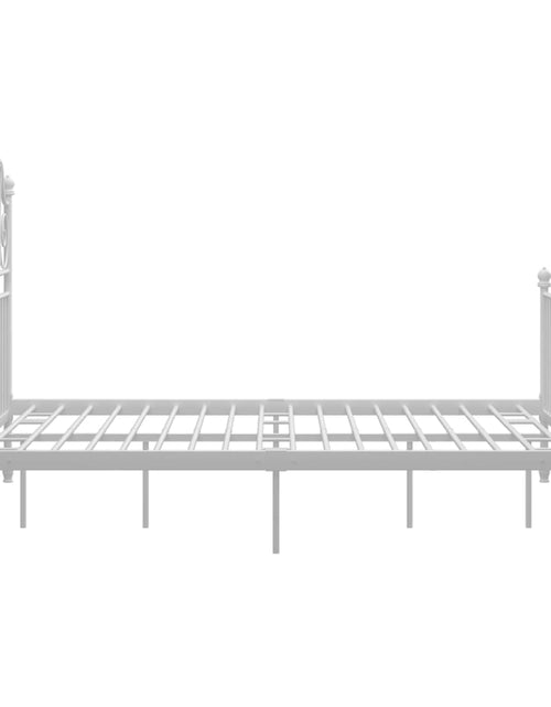 Загрузите изображение в средство просмотра галереи, Cadru de pat, alb, 140x200 cm, metal - Lando
