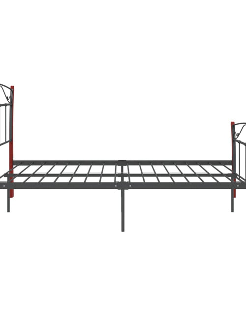Încărcați imaginea în vizualizatorul Galerie, Cadru de pat, negru, 140 x 200 cm, metal - Lando
