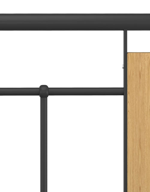 Загрузите изображение в средство просмотра галереи, Cadru de pat, 90x200 cm, metal și lemn masiv de stejar - Lando
