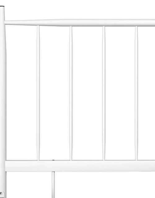 Încărcați imaginea în vizualizatorul Galerie, Cadru de pat, alb, 90 x 200 cm, metal - Lando
