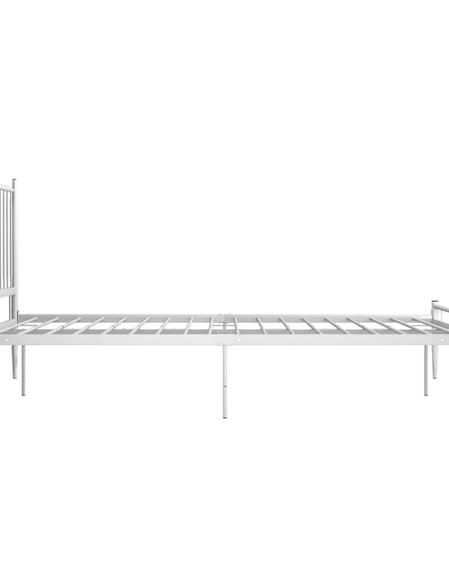 Загрузите изображение в средство просмотра галереи, Cadru de pat, alb, 140x200 cm, metal - Lando
