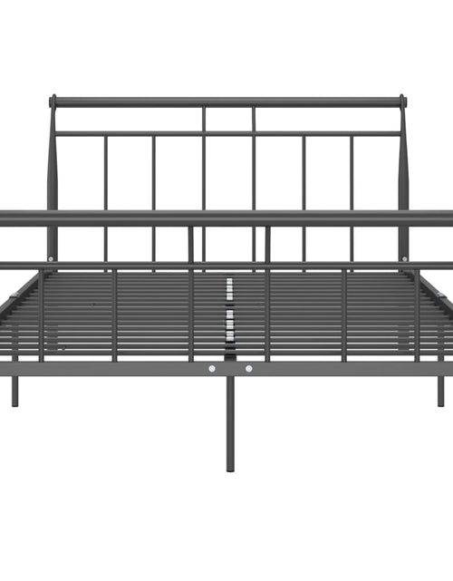 Încărcați imaginea în vizualizatorul Galerie, Cadru de pat, negru, 120x200 cm, metal - Lando
