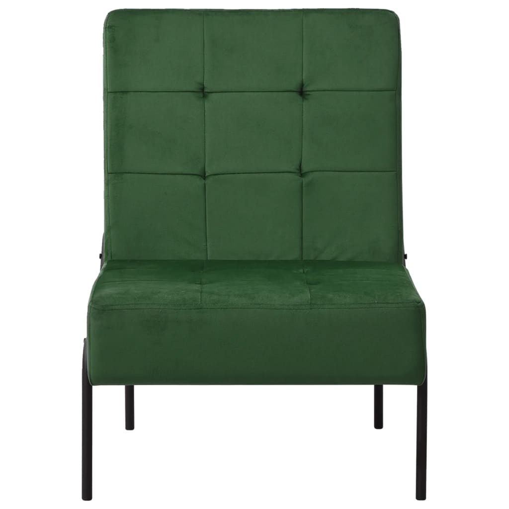 Scaun de relaxare, verde închis, 65x79x87 cm, catifea Lando - Lando