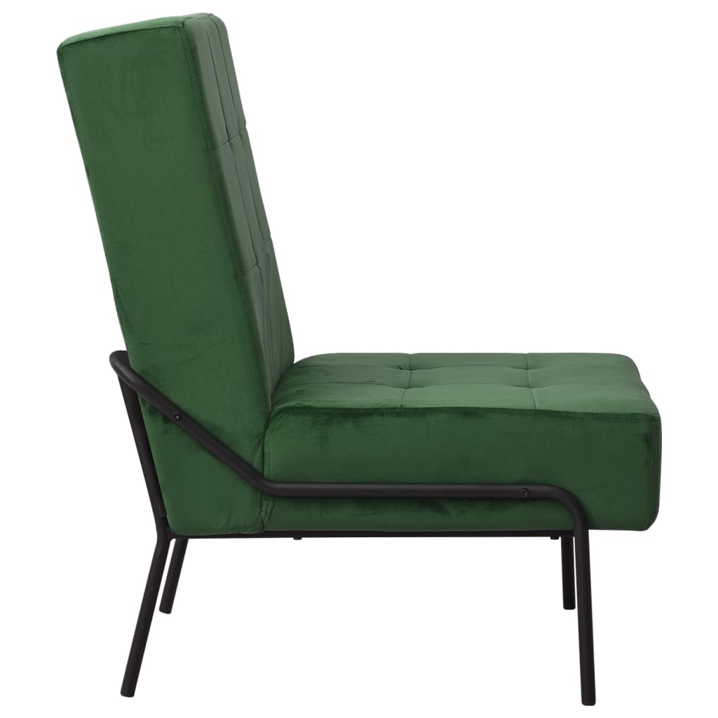 Scaun de relaxare, verde închis, 65x79x87 cm, catifea Lando - Lando