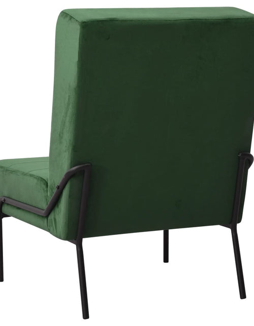 Încărcați imaginea în vizualizatorul Galerie, Scaun de relaxare, verde închis, 65x79x87 cm, catifea Lando - Lando

