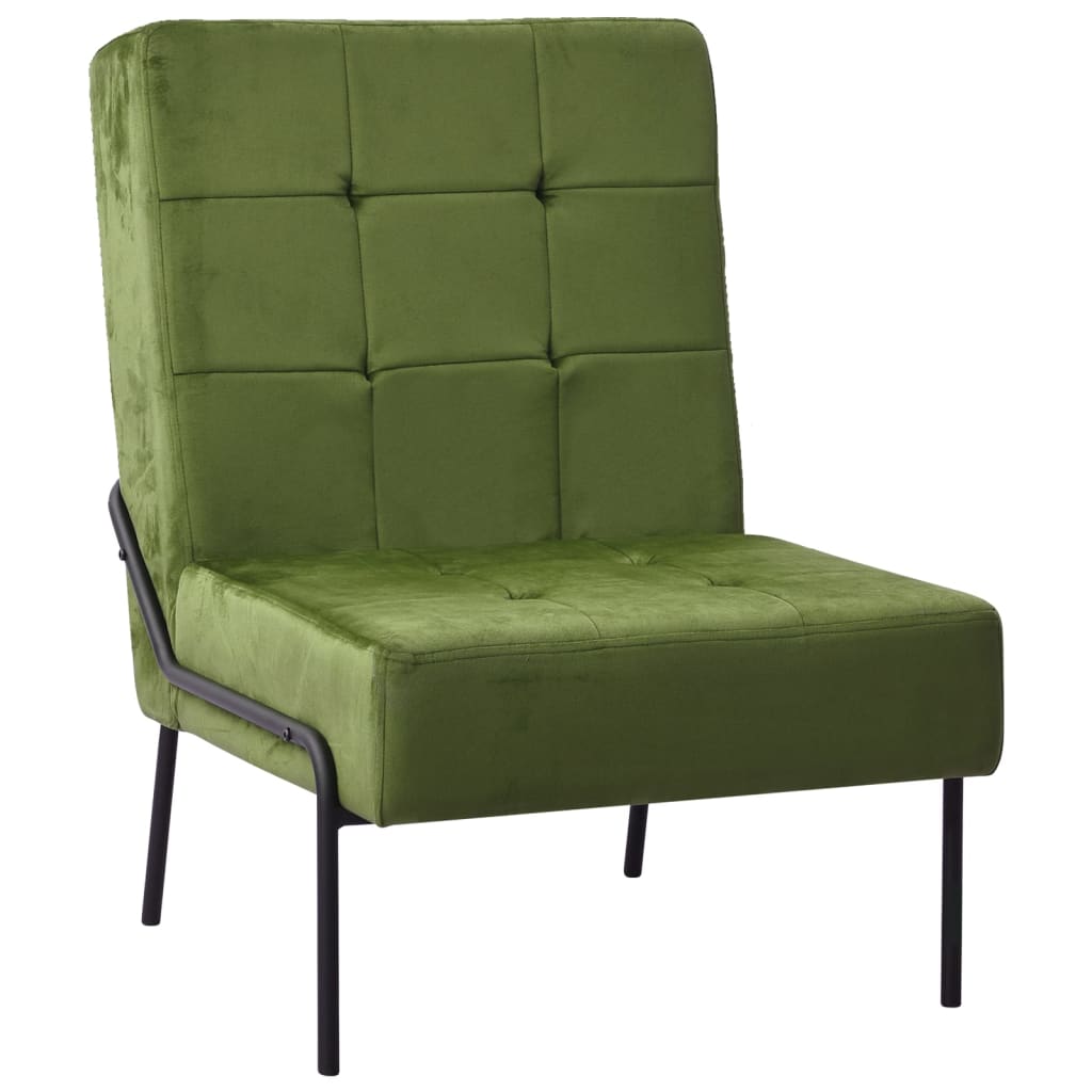 Scaun de relaxare, 65x79x87 cm, verde deschis, catifea Lando - Lando