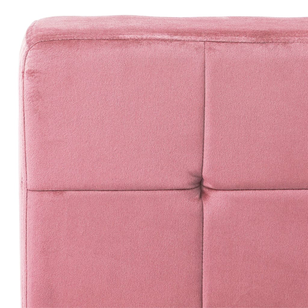 Scaun de relaxare, roz, 65x79x87 cm, catifea Lando - Lando