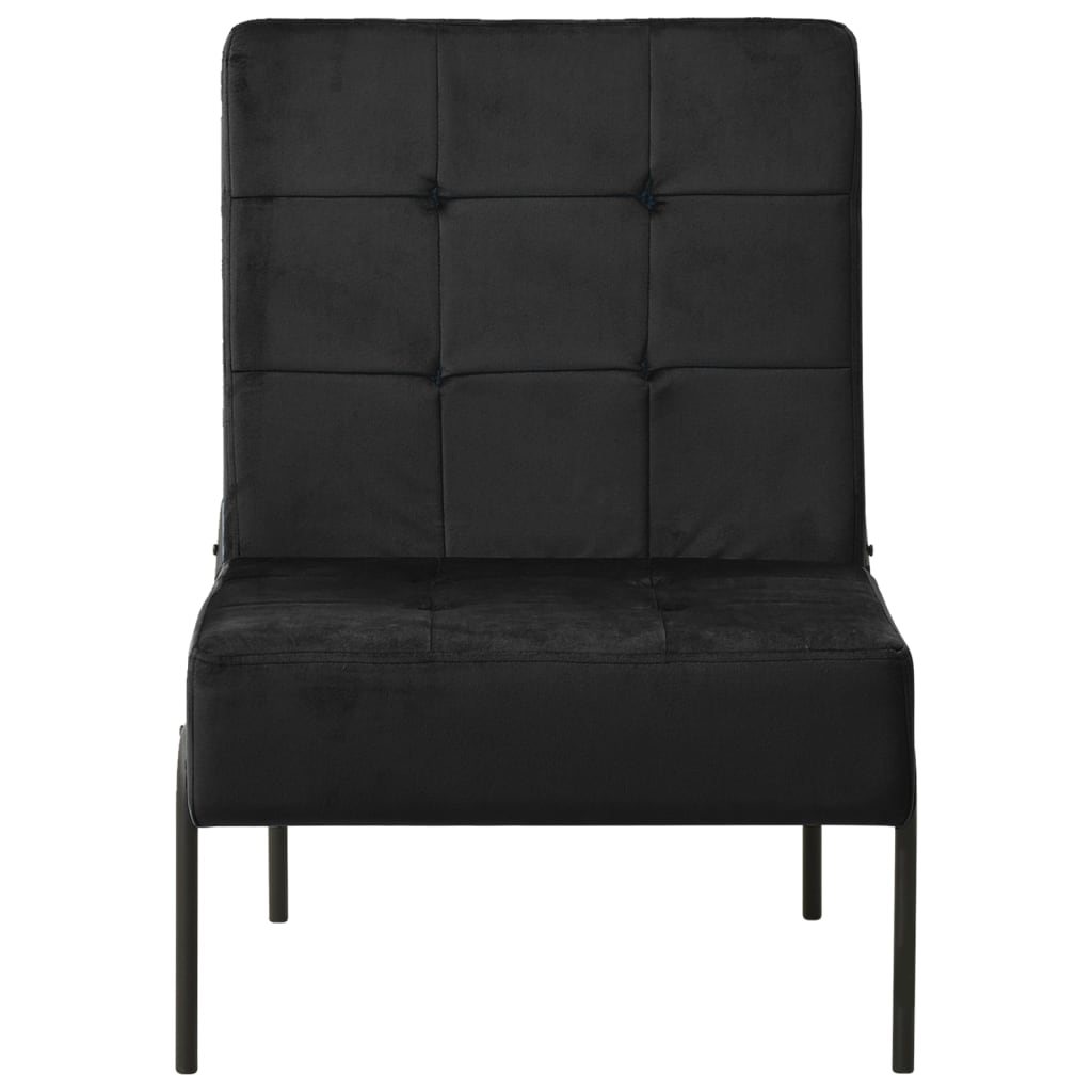 Scaun de relaxare, 65x79x87 cm, negru, catifea Lando - Lando