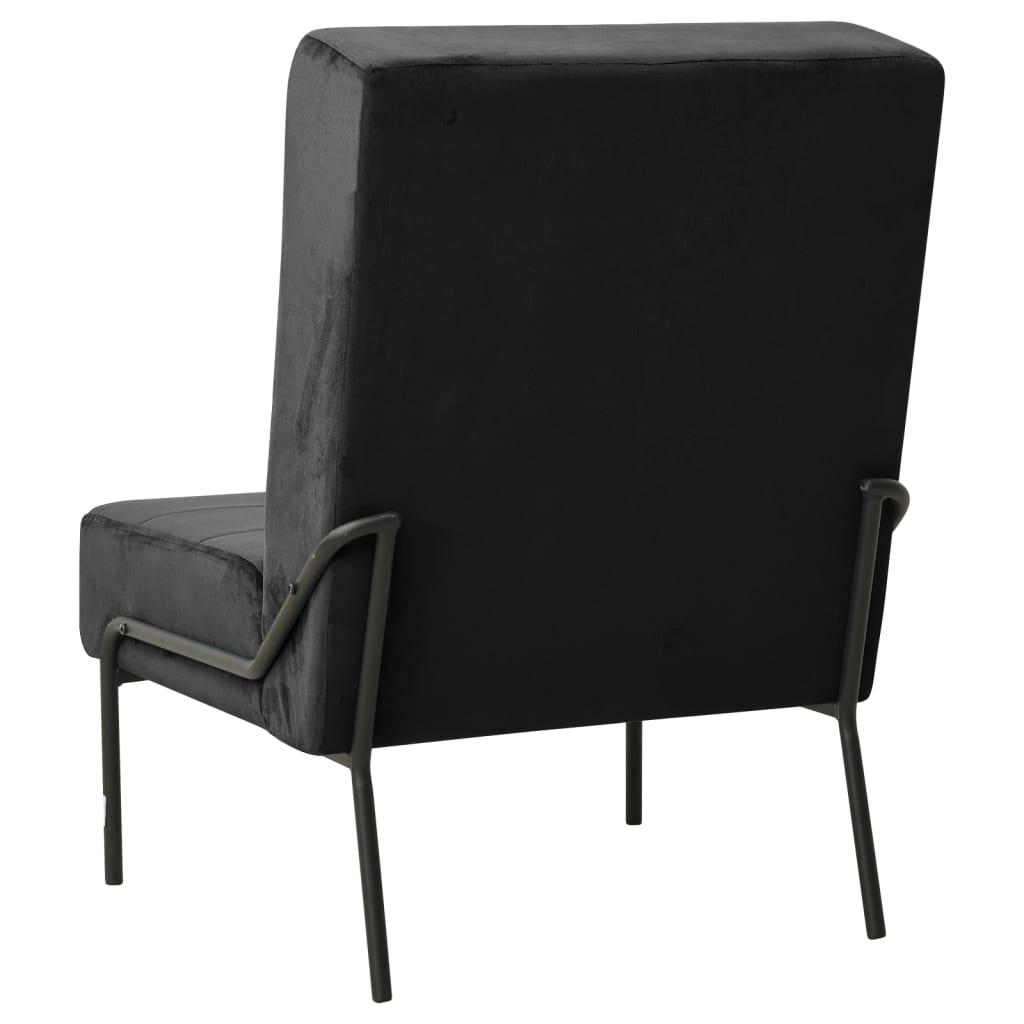 Scaun de relaxare, 65x79x87 cm, negru, catifea Lando - Lando