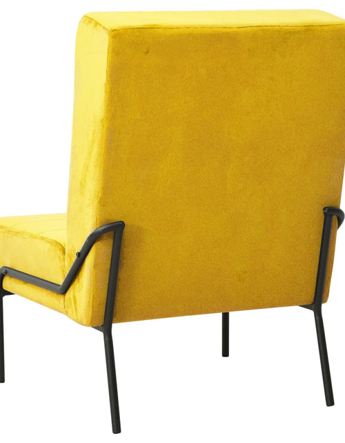Încărcați imaginea în vizualizatorul Galerie, Scaun de relaxare, galben muștar, 65x79x87 cm, catifea Lando - Lando
