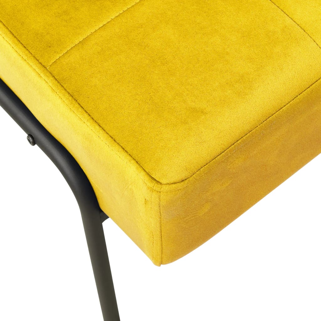 Scaun de relaxare, galben muștar, 65x79x87 cm, catifea Lando - Lando