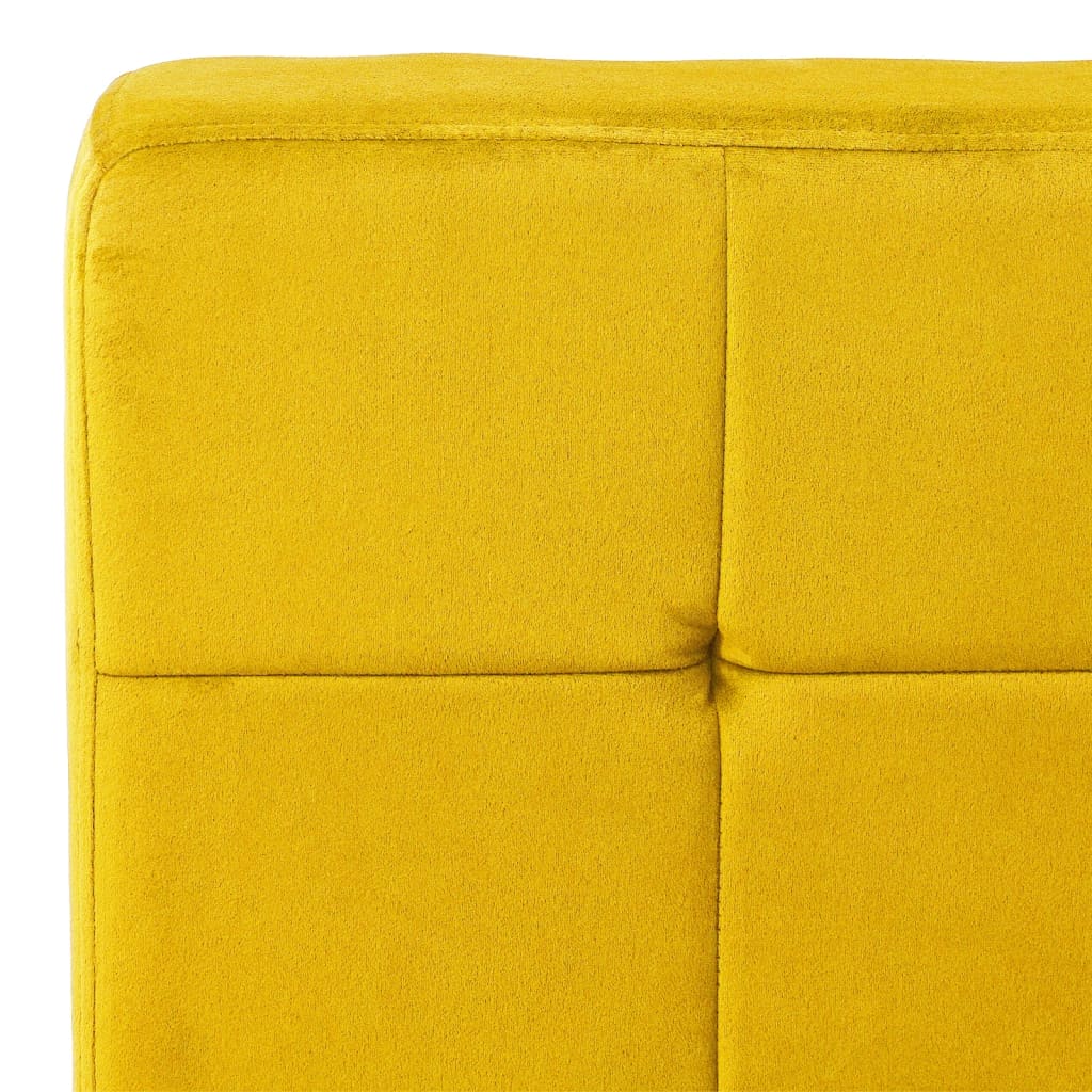 Scaun de relaxare, galben muștar, 65x79x87 cm, catifea Lando - Lando