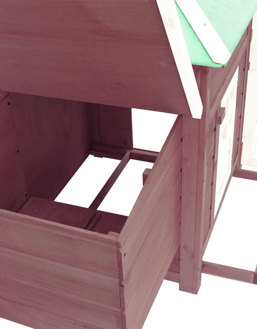 Încărcați imaginea în vizualizatorul Galerie, Coteț păsări cu un cuibar, cafeniu, 190x72x102 cm, lemn de brad Lando - Lando
