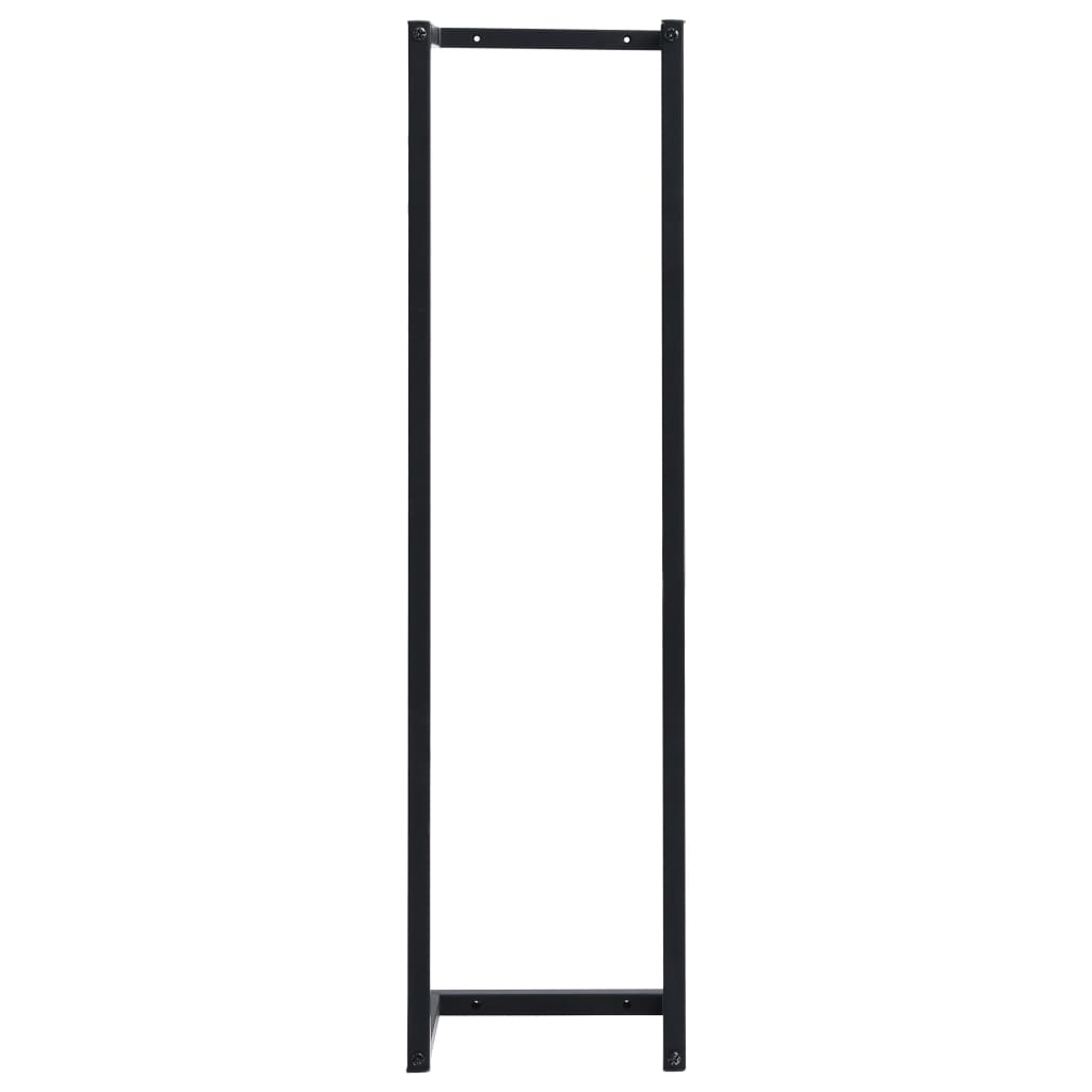 Lando-Suport de prosoape, negru, 25x20x95 cm, fier- mobila