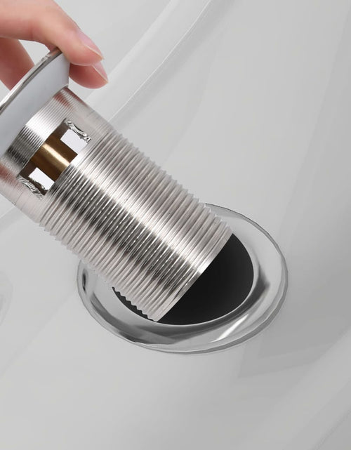 Încărcați imaginea în vizualizatorul Galerie, Ventil scurgere push funcție de preaplin argintiu 6,4x6,4x9,1cm Lando - Lando
