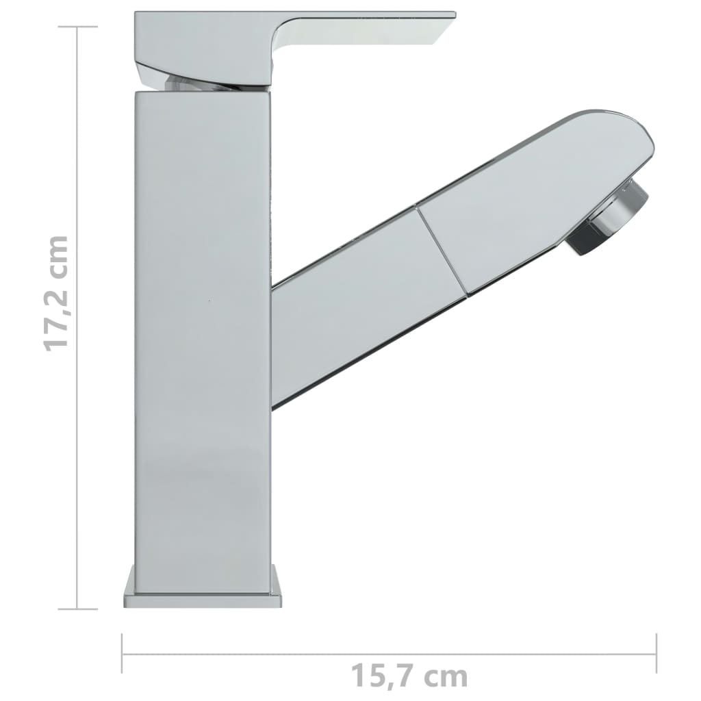 Robinet chiuvetă baie retractabil, finisaj cromat, 157x172 mm Lando - Lando