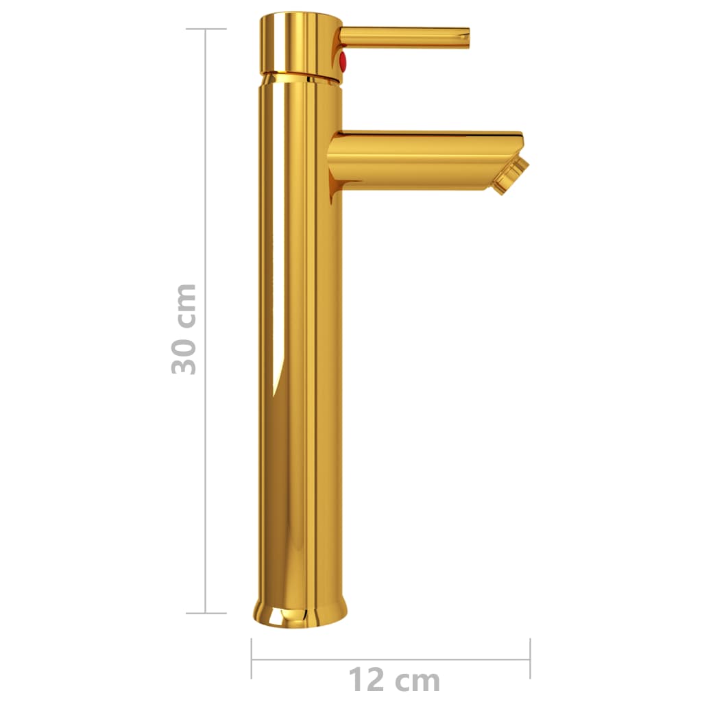 Baterie mixer de baie, auriu, 12x30 cm Lando - Lando