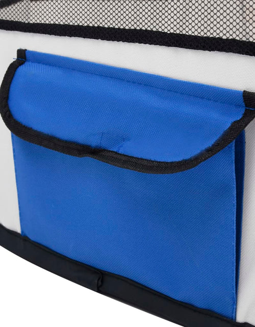 Încărcați imaginea în vizualizatorul Galerie, Țarc joacă pliabil câini cu sac de transport albastru 90x90x58 cm Lando - Lando
