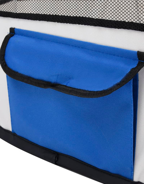 Încărcați imaginea în vizualizatorul Galerie, Țarc joacă pliabil câini cu sac de transport albastru 110x110x58 cm Lando - Lando
